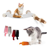 Nicecheap Juego De Hamaca De Pared Para Gatos Con Dos Escalo