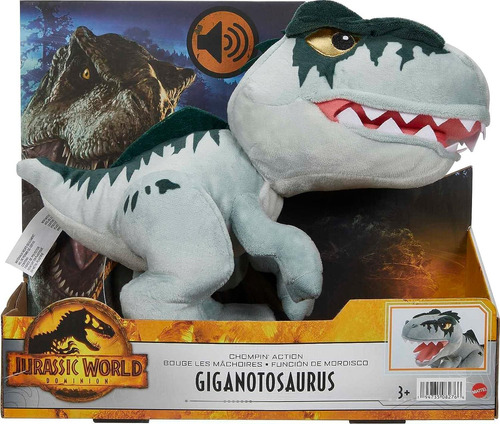 Peluche Con Sonidos Y Mordida Jurassic World Giganotosaurus