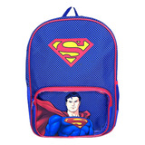 Mochila Escolar Superman Bolso Morral Niños Dc Comics