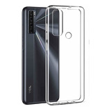 Funda Cristal Silicona Tcl 20 Se + Vidrio Templado