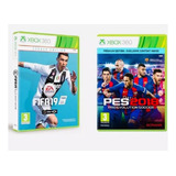 Kit Pes 18 + Fifa 19 2 Jogos Para Xbox-360 Desbloqueado