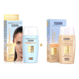 Isdin Fusion Water 50ml +fusion Water Color Light 50ml Pack2