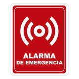 Señalamientos Seguridad Protección Civil Calibre 40 Color Alarma