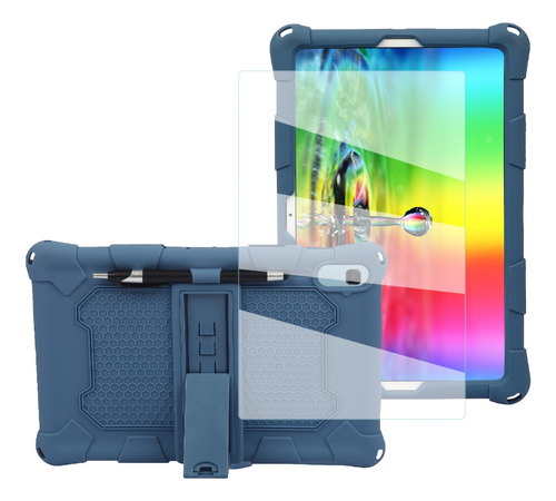 Mica + Funda Para Samsung Galaxy Tab S6 Lite Silicon