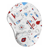 Mousepad Ergonômico Medicina Profissão Médico Médica 12