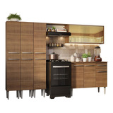 Armario De Cocina Completo 261cm Emilly Madesa 03 - Marron