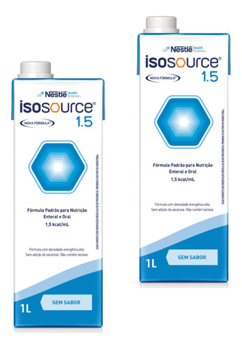 Isosource - 1.5 Nestlé Suplemento (kit C/2) 2 Litros.