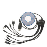 Para Baofeng Kenwood 8 En 1 Cable De Programación Usb /