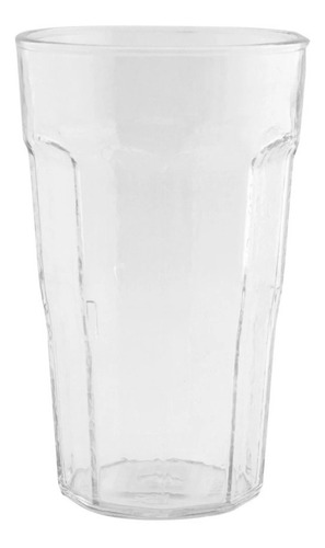 Vaso Casino 289ml Facetado 12cm Ø6.9cm Plastico