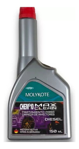 Limpia Inyectores Diesel Molykote Chem 10 Max Clean  150 Ml