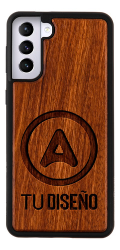 Funda Para Galaxy Madera De Uso Rudo Grabada Con Tu Diseño