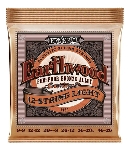 Ernie Ball Bronce 2153 Cuerdas Para Guitarra De 12cdas