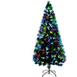 Arbol De Navidad Led Fibra Optica 210cm Adorno Decoración 