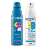 Dermaglós Combo Protección Solar Spray Fps 40 Y Fps 50 Niños