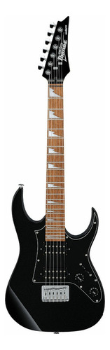 Guitarra Elétrica Ibanez Mikro Grgm21 De  Choupo Black Night Com Diapasão De Jatobá