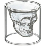 Set De 4 Copas Calavera 25ml Vidrio Vaso Whisky Tequila Ron