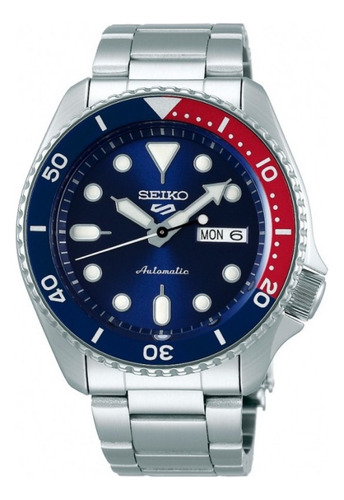 Reloj Seiko Hombre Srpd53k1 Azul Rojo Automático Hombre