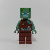 Figura Lego Minecraft Min088 Drowned Zombie