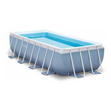 Pileta Estructural Rectangular Intex 26778 Con Capacidad De 10874 Litros De 488cm De Largo X 244cm De Ancho  Azul Celeste