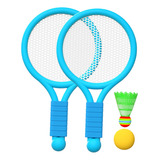 Juego De Tenis De Bádminton Para Niños Para Jugadores Azul