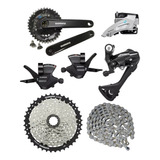 Grupo Kit Relação Shimano 2x8v 16v Pdv 36/22d K7 11/40d Mtb