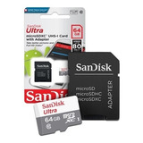 Cartão De Memória Sandisk Ultra - 64gb - Micro Sdxc Uhs-i