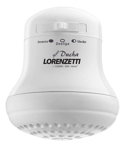 Maxi Ducha Chuveiro Elétrico 5.500w Branco Lorenzetti