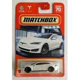 Matchbox 2023, Tesla Model S - 86/100 - ( Blanco )