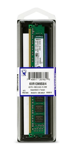 Memoria Ram Ddr3 4gb 1333mhz Kingston Premier Kvr13n9s8/4