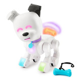 Perro Robot Interactivo Dog-e Con Luces Led De Colores, Más 
