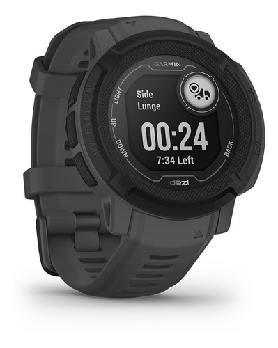 Reloj Smartwatch Garmin Instinct 2 Edición Dezl Camion Color De La Caja Gris Oscuro Color De La Malla Gris Oscuro Color Del Bisel Negro