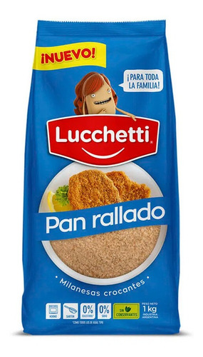 Pan Rallado Lucchetti Con Harina X 1 Kg