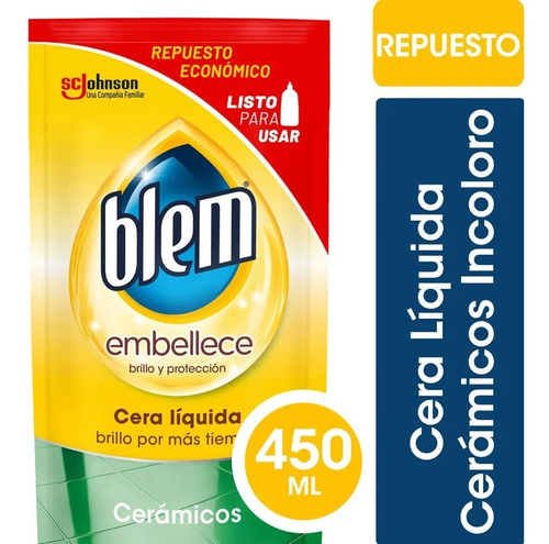 Blem Cera Autobrillo Para Pisos 450ml 