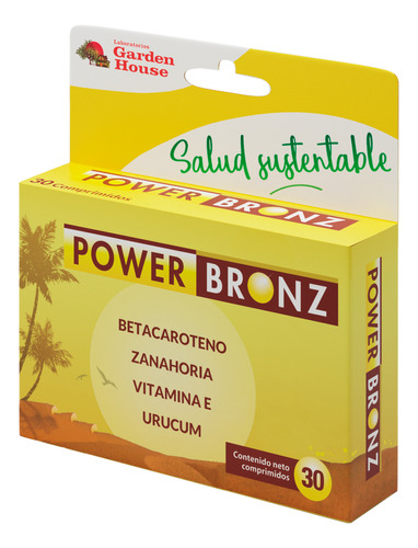 Garden House Suplemento Bronceador Power Bronz X 30 