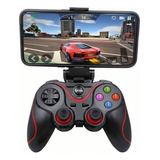  Control Gamepad Mando Bluetooth Android Pc Con Soporte