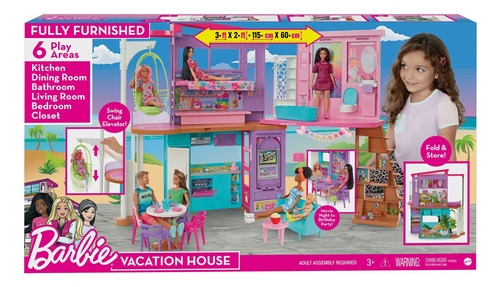 Barbie Casa Malibu (no Incluye Muñecas) Hcd50 Mattel