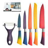 Juego Set De 6 Cuchillos Chef Cocina Acero Caise