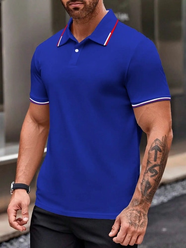 Playera Polo Hombre Manga Corta Moda Casual Camisa | MercadoLibre