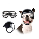 Lentes De Sol Para Perros, Casco Para Perros Medianos