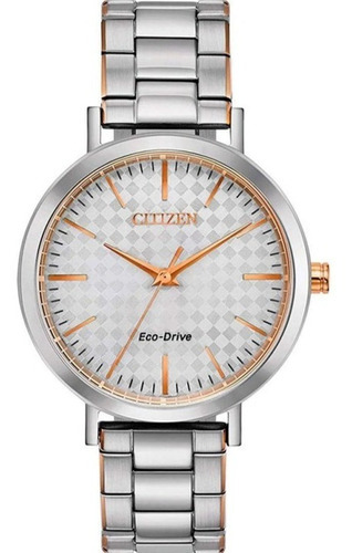 Reloj Citizen 61240 Em0766-50a Mujer Drive Ltr Color De La Correa Plateado Color Del Bisel Plateado Color Del Fondo Plateado 61240