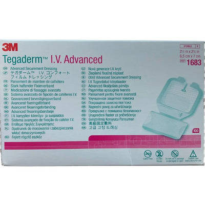 Tegaderm 3m Parche I.v. Advanced 1683 6.5x7cm 100 Piezas | Envío gratis