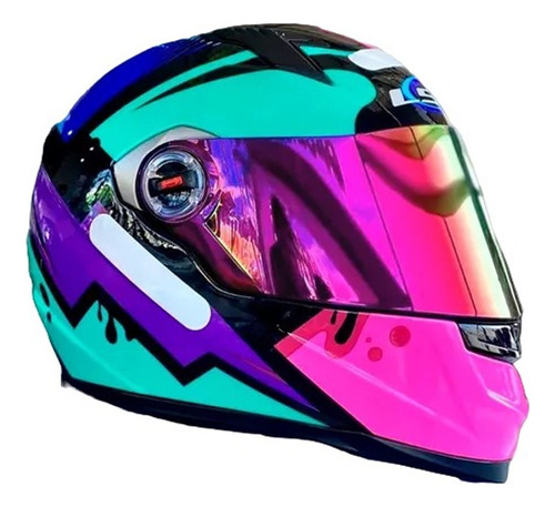 Capacete Fechado Ls2 Ff358 Draze Preto Vermelho Mais Vendido