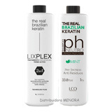 Combo Lixplex 2 En 1 + Shampoo Neutro Real Brazilian Keratin