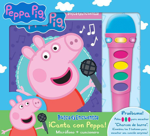 Libro: Canta Con Peppa! Microfono Y Cancionero Bbm Mic. Pepp