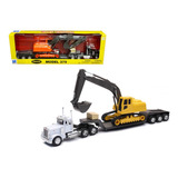 Trailer Peterbilt 379 / Low Boy Mano De Chango  1:32 New Ray