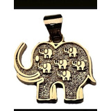 Dije De Los 7 Elefantes De La Fortuna Y Éxito En Oro De 14 K