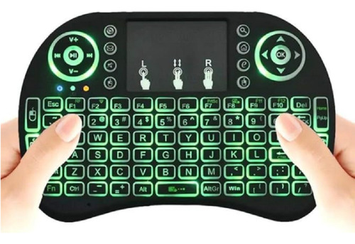 Mini Teclado Controle Wireless Usb Sem Fio Tv Not Pc Game