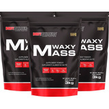 3x Hipercalórico Anabolic Mass Refil 3kg - Carboidrato Sabor Chocolate