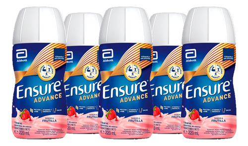 Ensure Advance Frutilla Suplemento Botella 220ml Pack X 12un