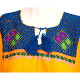 Blusas Bordadas De Chiapas Con Estambre Talla S Y M / M023